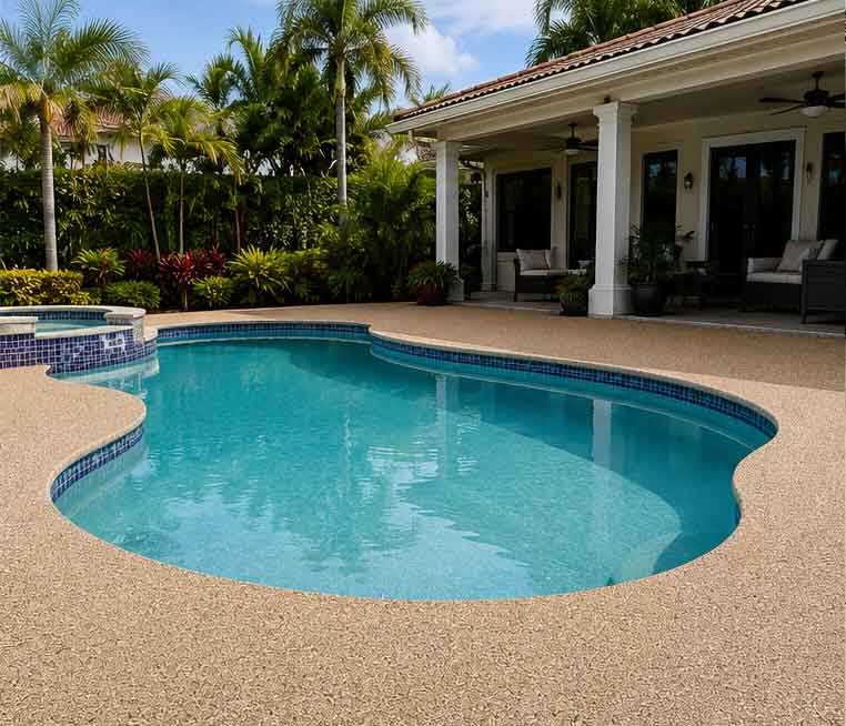 Pool Deck Transformation after