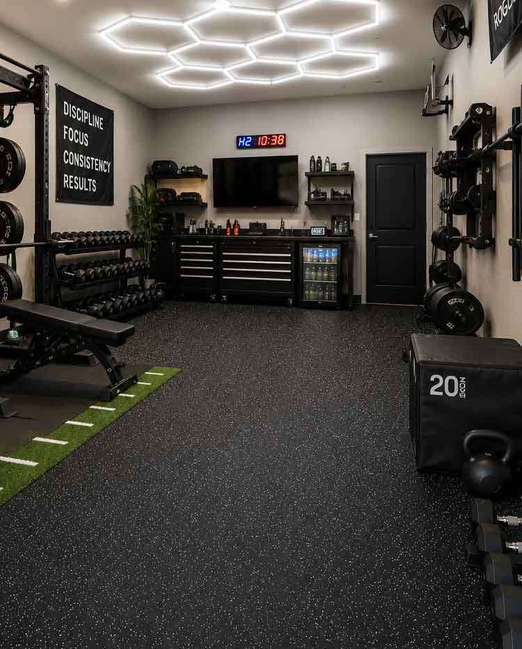garage-gym-flooring garage gym flooring